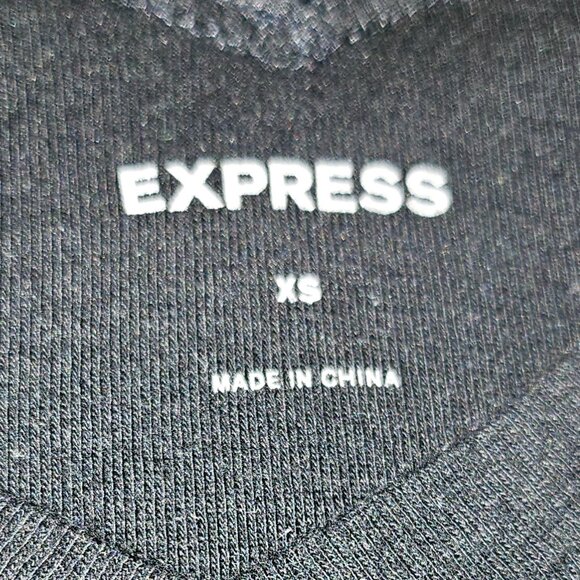 BLACK MINI DRESS with GOLD ACCENTS and RUCHED CUFFS by EXPRESS in SIZE XS - Picture 9 of 11